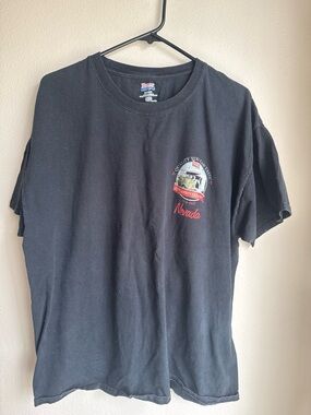 Hanes Black Nevada Graphic Short Sleeve Tee - Casual Crewneck
